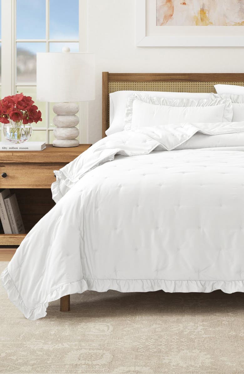 Woven & Weft Ruffle Quilt Set, Alternate, color, White