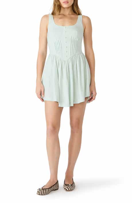 Tianna Pintuck Sleeveless Minidress