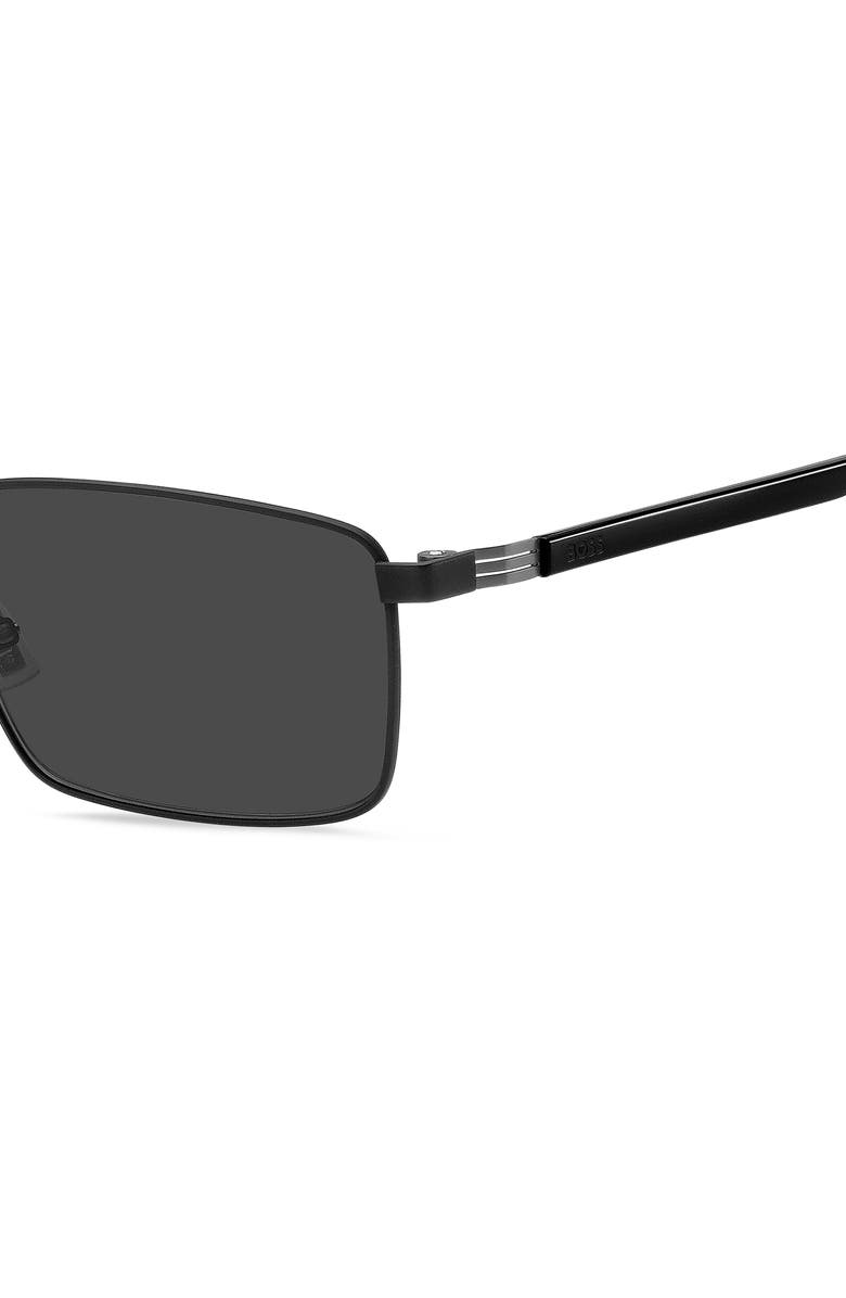 BOSS 57mm Rectangular Sunglasses, Alternate, color,