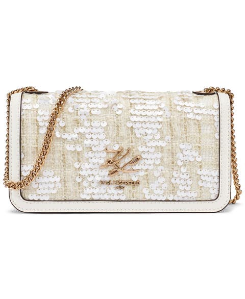 Kosette Boucle+Sequins Crossbody
