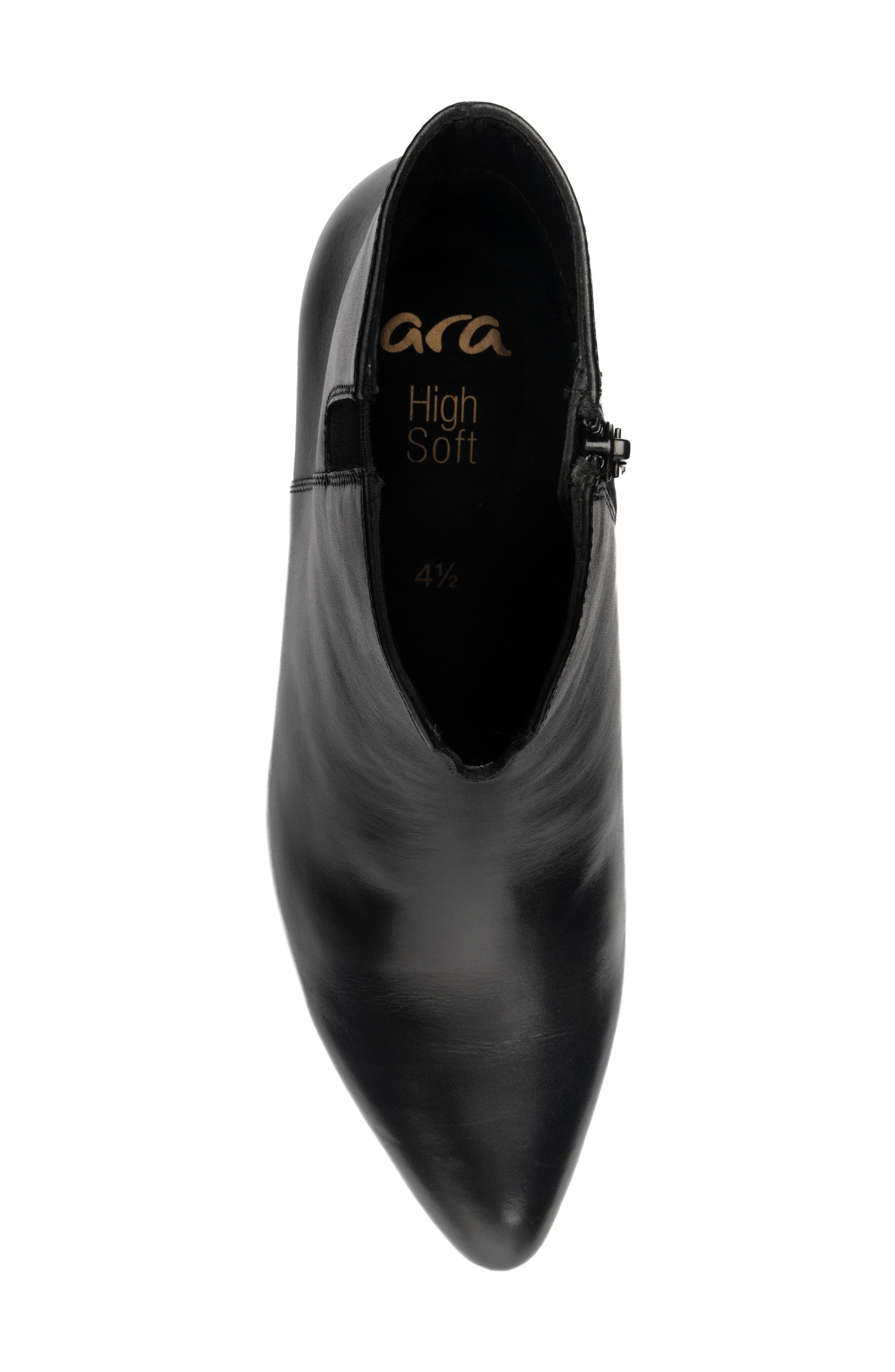 Acanthus Leather Bootie, Alternate, color, BLACK 1