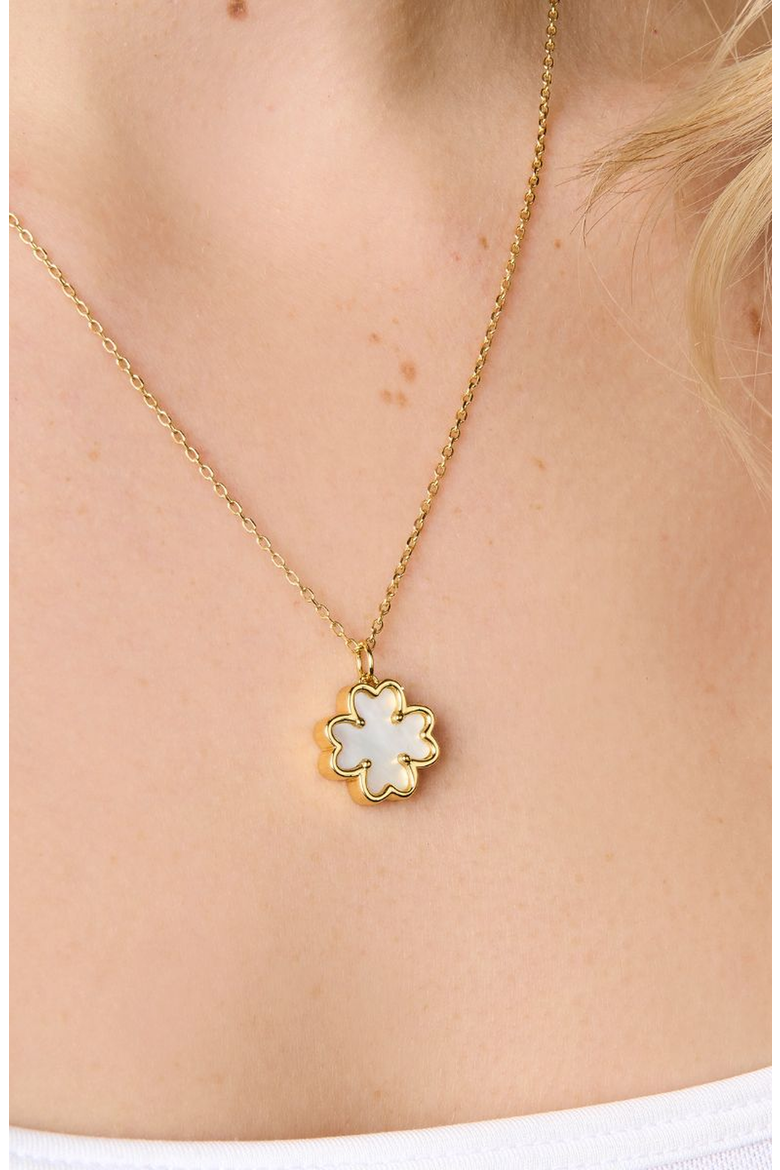 Clover Mother-of-Pearl Necklace, Alternate, color, Mother of Pearl