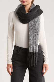 Steve Madden Two-Tone Fringe Scarf