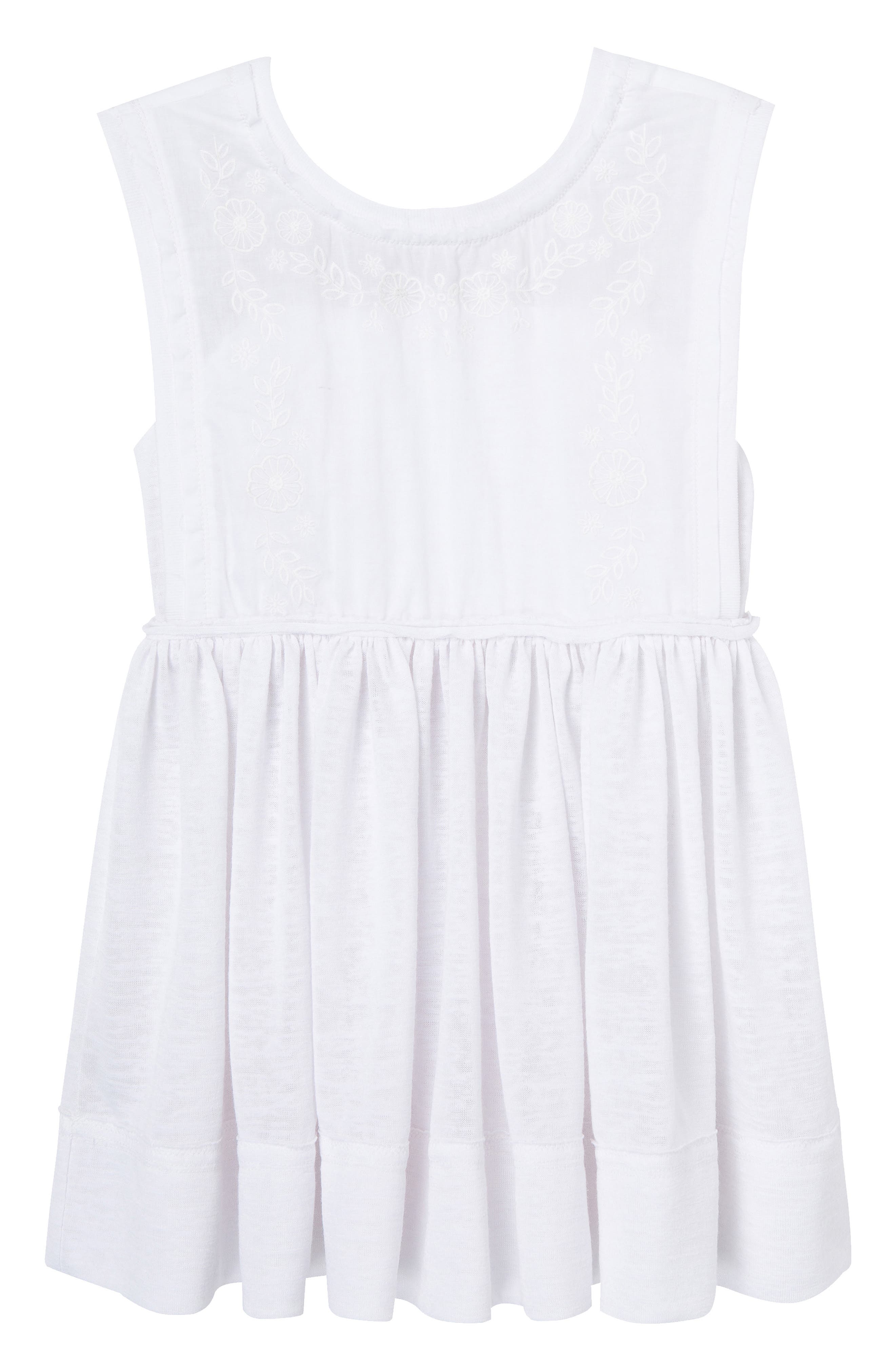 Truce Kids' Sleeveless Knit Babydoll Top