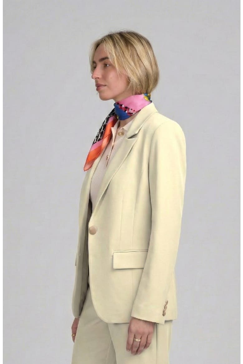 One Button Jacket, Alternate, color, BUTTER