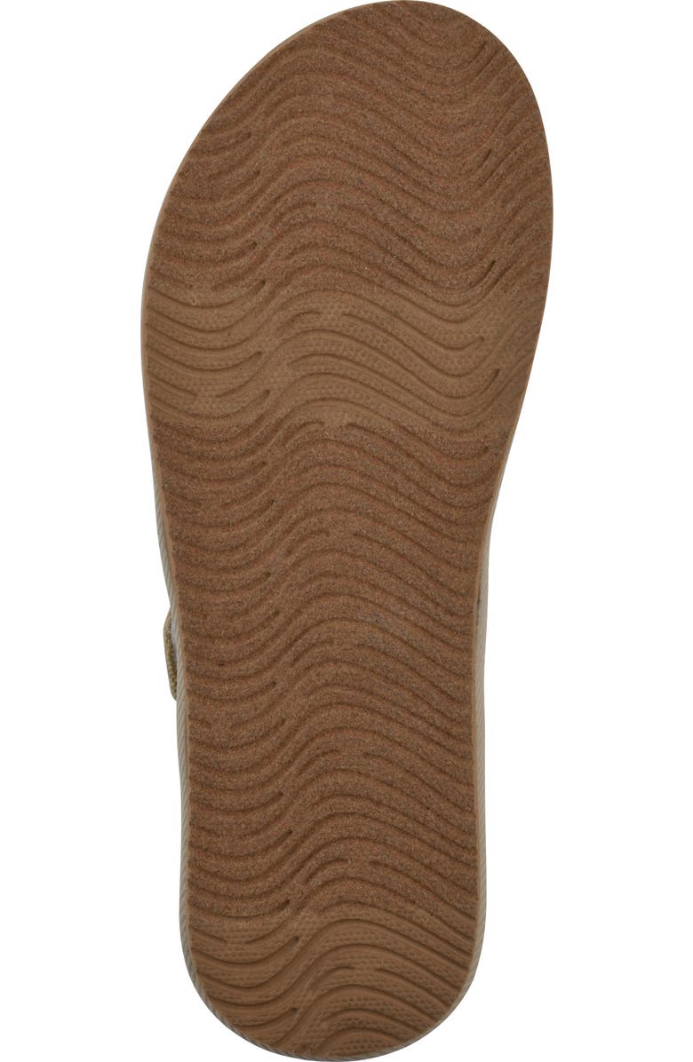 CLIFFS BY WHITE MOUNTAIN Basket Woven Slide Sandal, Alternate, color, Khaki Sandalwood Fabric