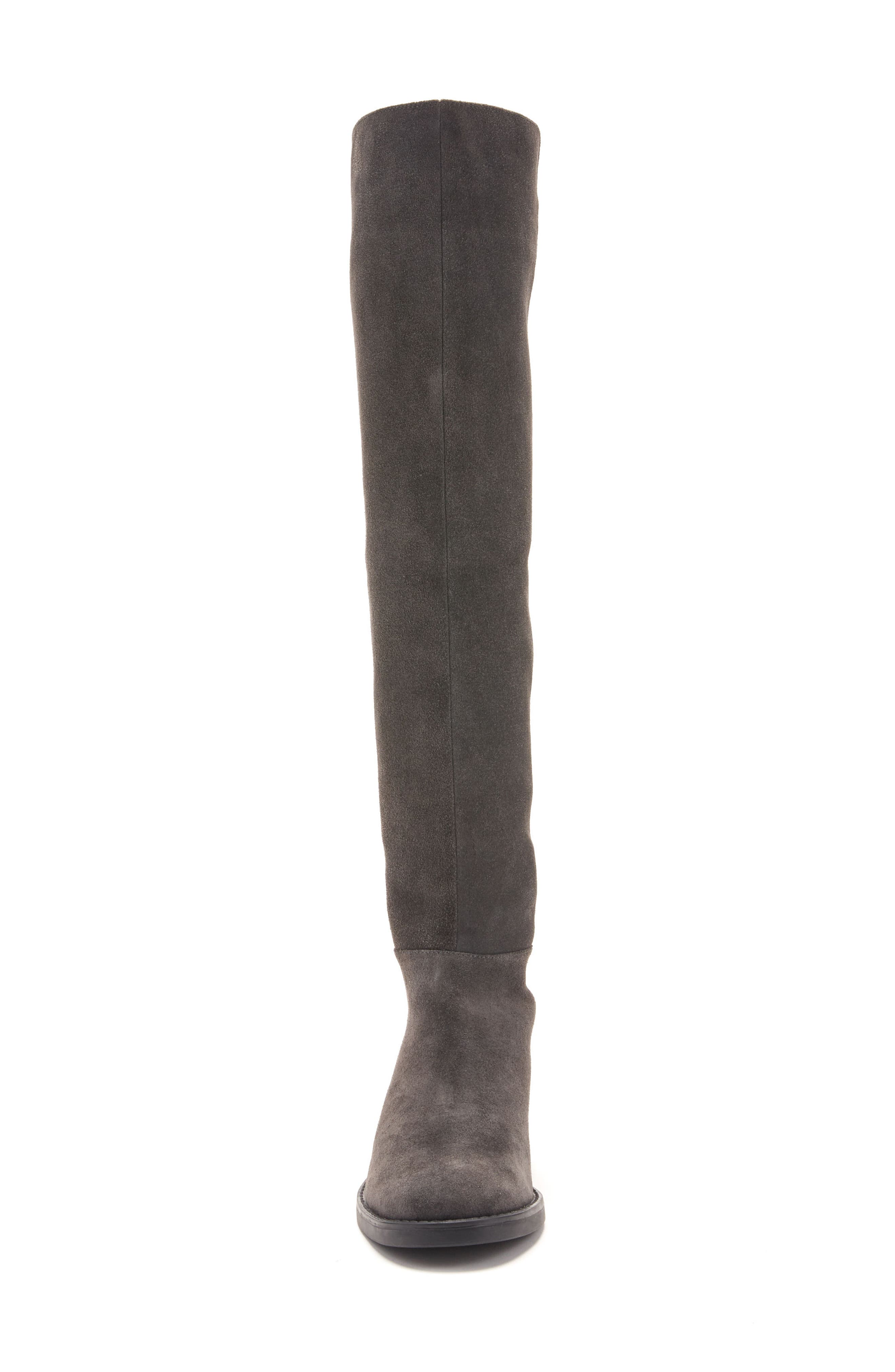 Olivia Knee High Boot, Alternate, color, GREY SUEDE