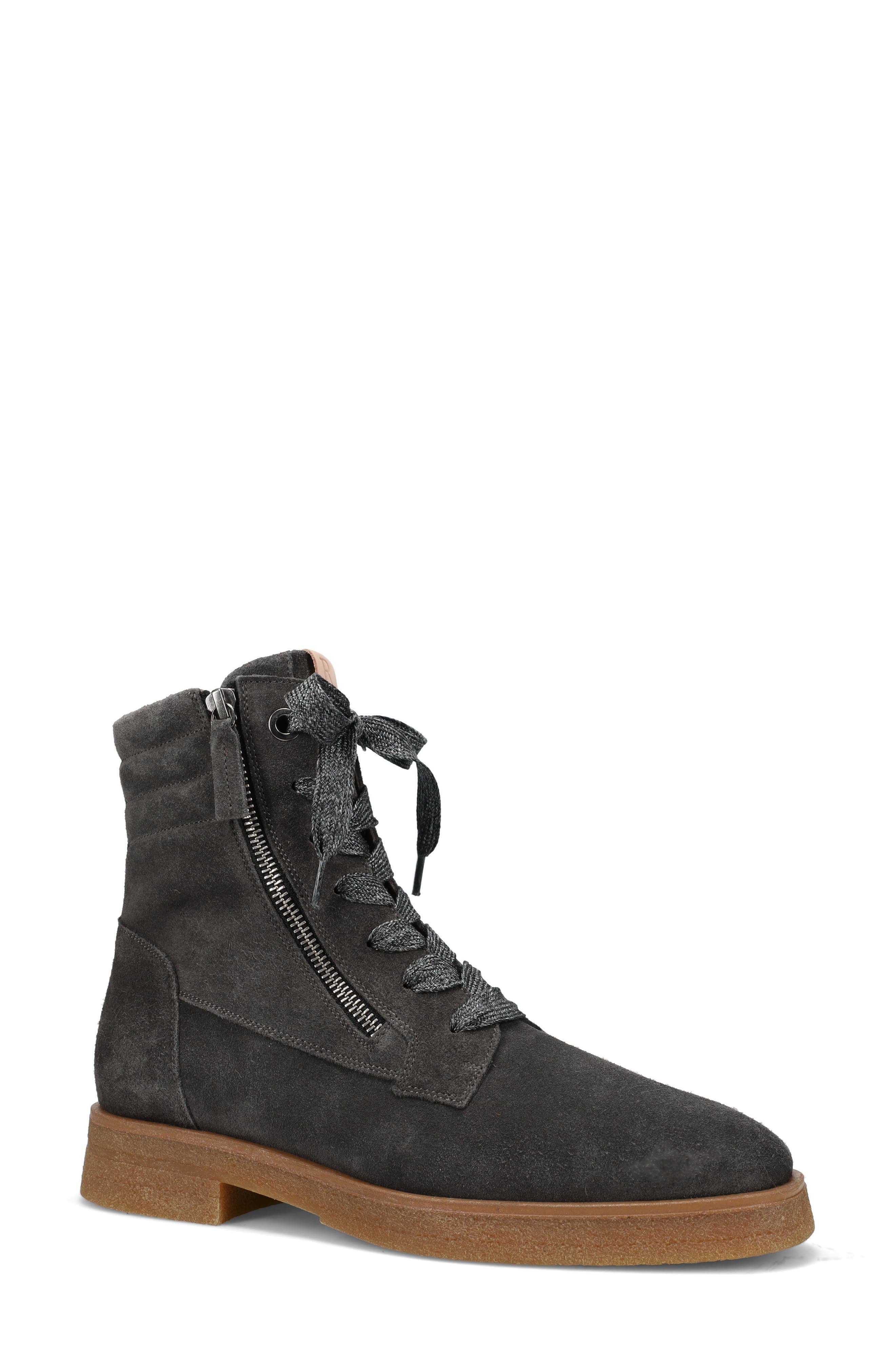 Ron White Hayley Lace-Up Boot, Main, color, Slate