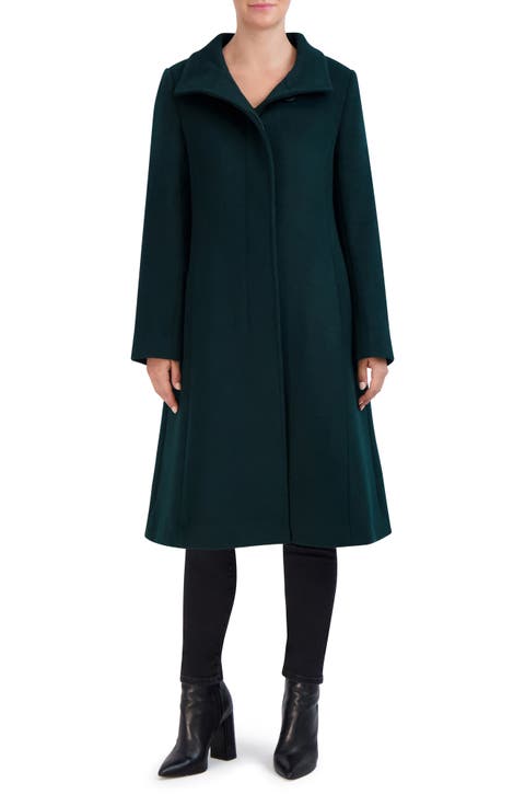 Longline Wool Blend Coat
