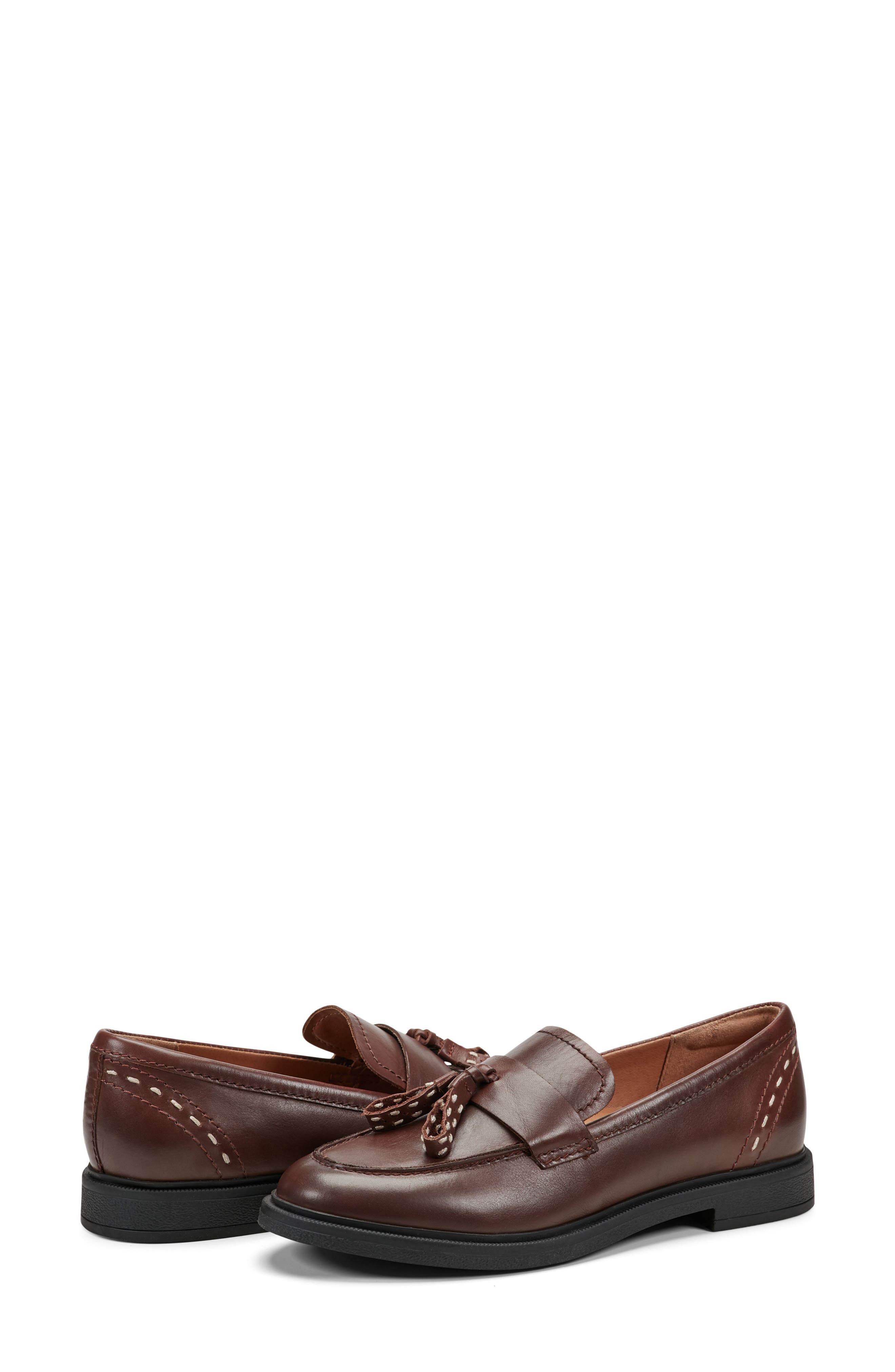 Deeana Tassel Loafer, Alternate, color, DARK RED