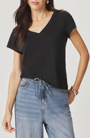 Splendid Lila Regen V-Neck Cotton T-Shirt