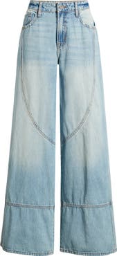 HIDDEN JEANS Seamed Super Wide Leg Jeans