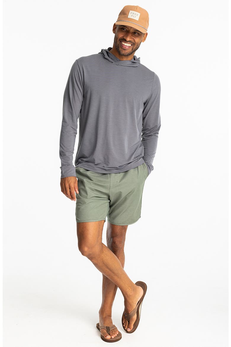 Elevate Lightweight Performance Hoodie, Alternate, color, SMOKE