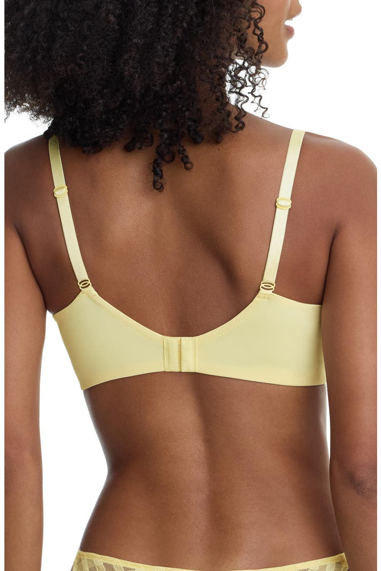 Bonbon Full Coverage Gingham Lace Bra, Alternate, color, Buttercream