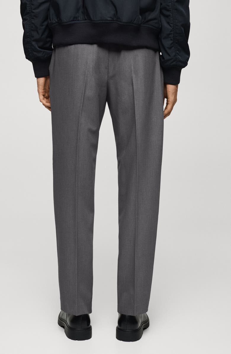 MANGO Regular Fit Pleated Flowy Pants, Alternate, color, 