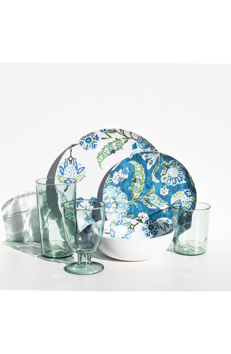 TarHong Hana Ikat Set of Six Melamine Salad Pates, Alternate, color, 