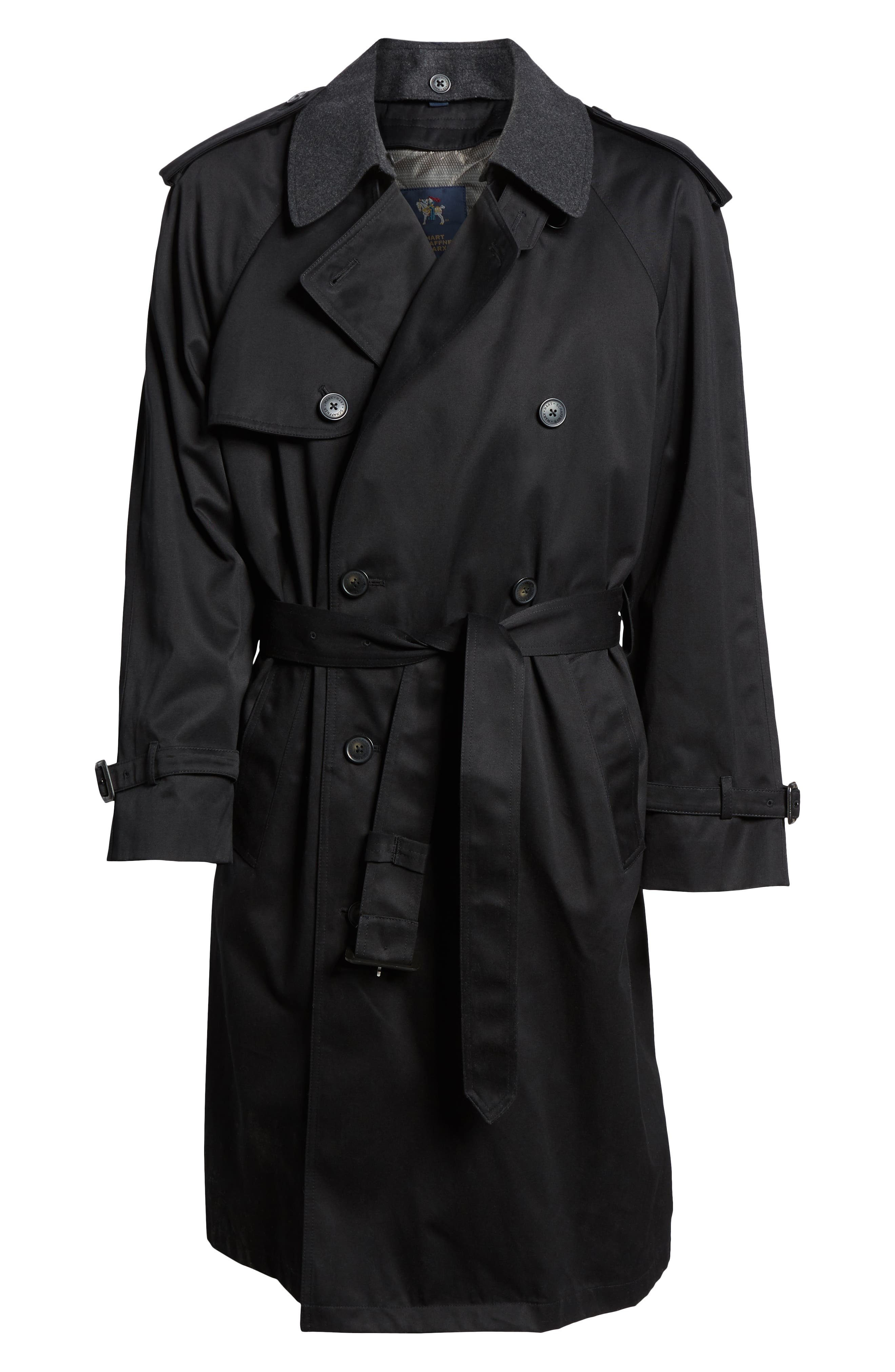 Hart Schaffner Marx Barrington Classic Fit Cotton Blend Trench Coat ...