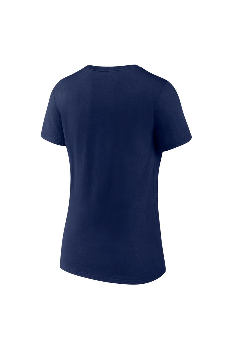 Women's Fanatics Navy Seattle Mariners Back in Business V-Neck T-Shirt, Alternate, color, Navy