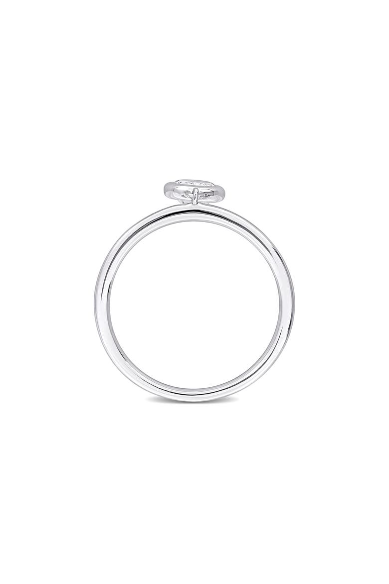 Lab-Created Moissanite Drop Ring, Alternate, color, WHITE