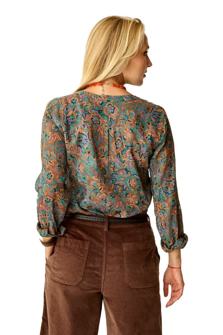 Dylan Gauze Shirt, Alternate, color, Bistro Floral