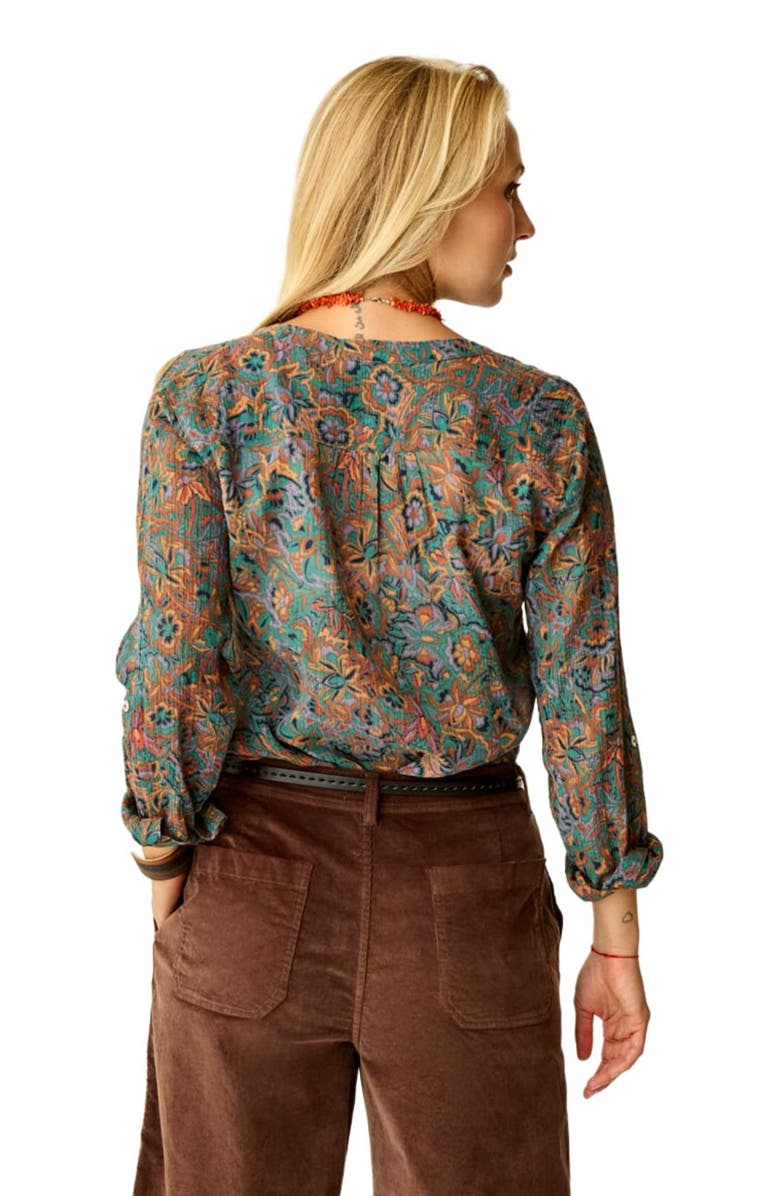 Carve Designs Dylan Gauze Shirt, Alternate, color, Bistro Floral