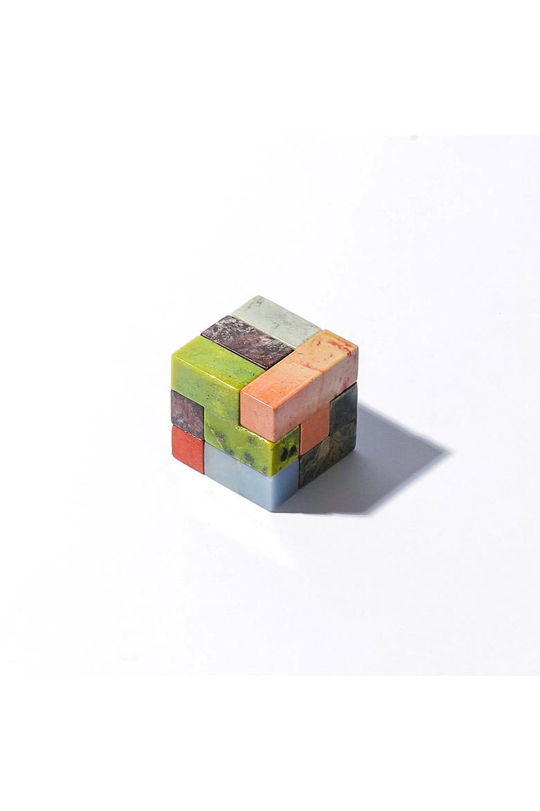 Gemstone Soma Cube Puzzle, Main, color, Mixed