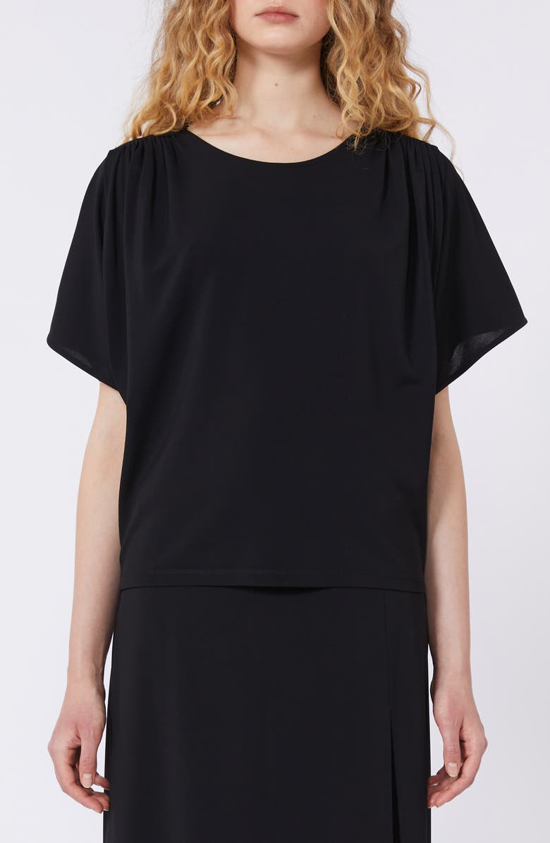 Weekend Max Mara Giostra Jersey Top, Main, color, Black