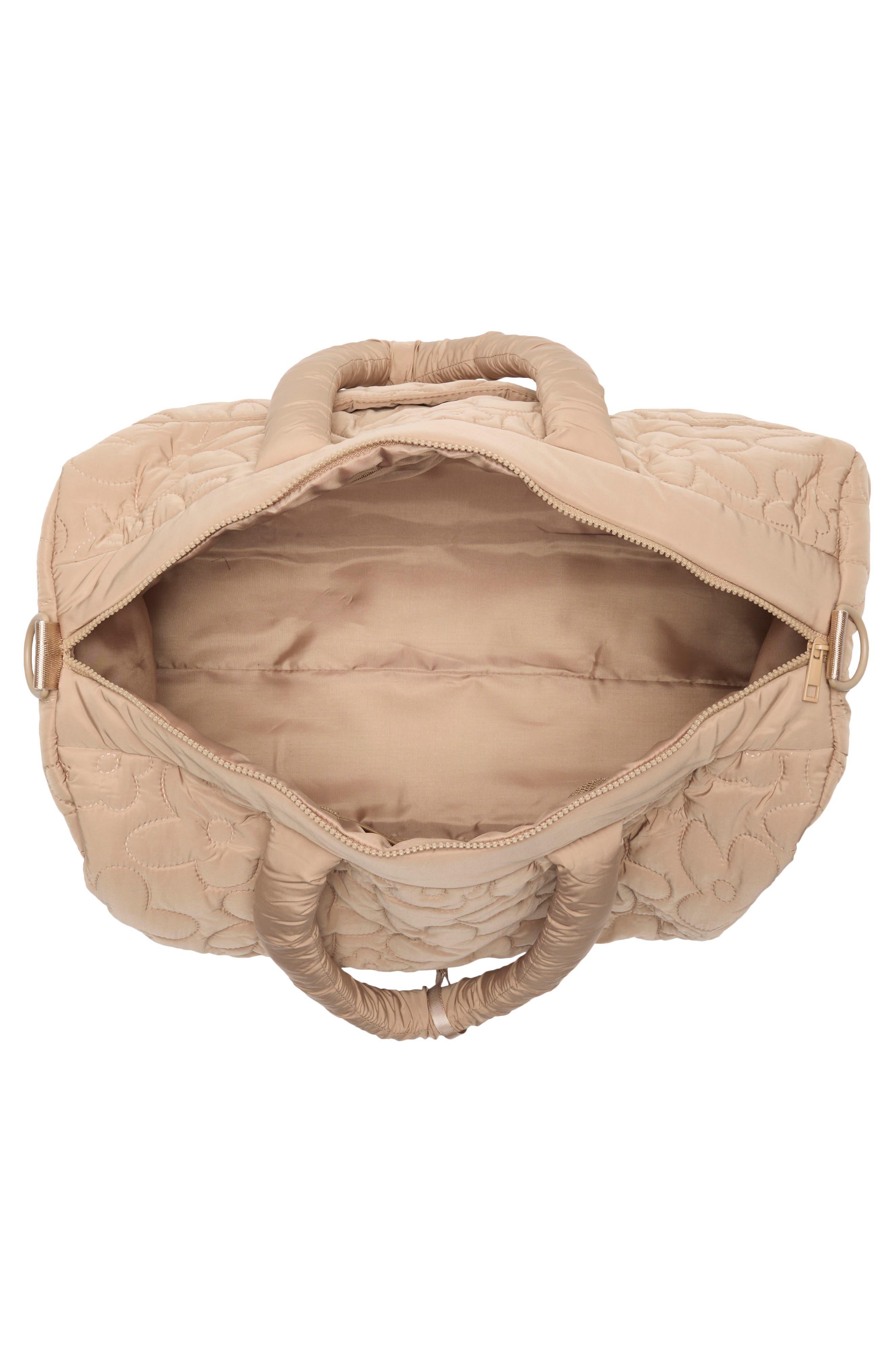 Quilted Duffle Bag, Alternate, color, NORDSTROM MAPLE