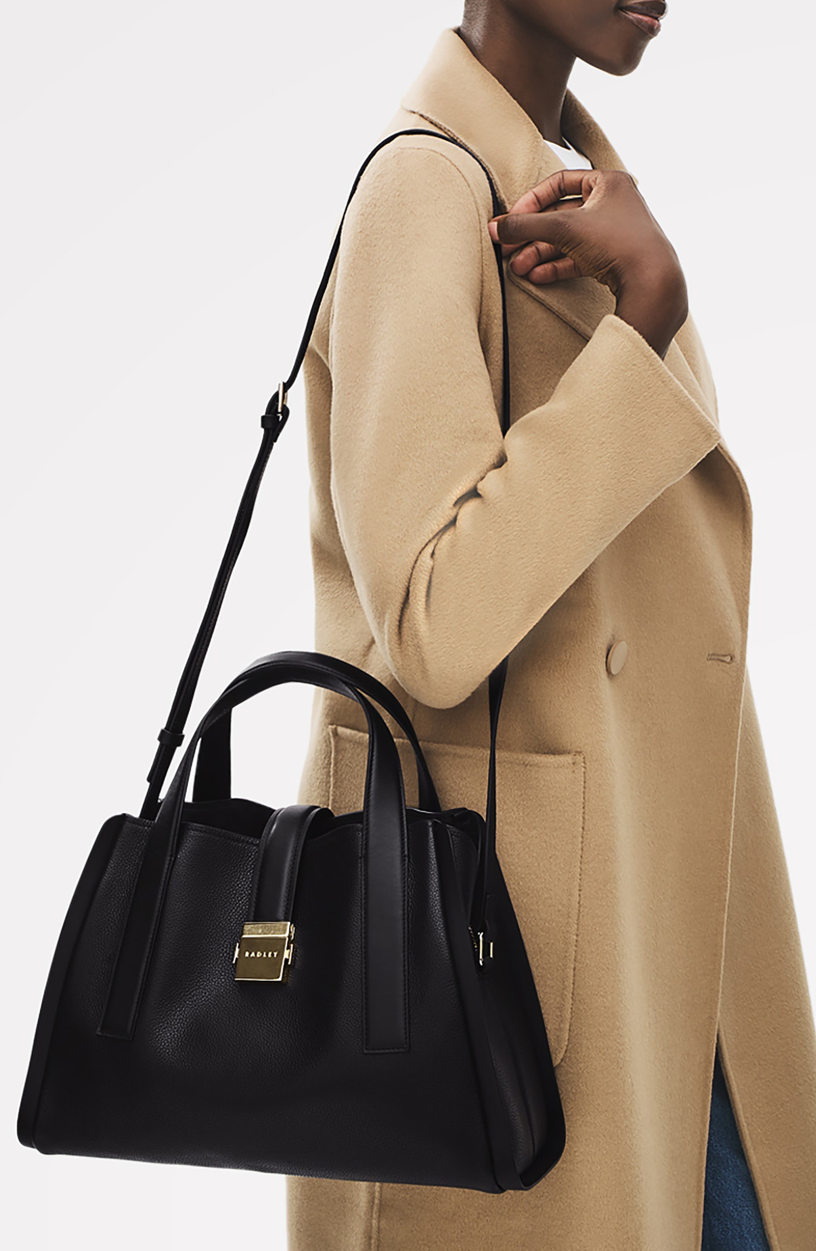 Radley Sloane Mews Medium Leather Satchel, Alternate, color, 