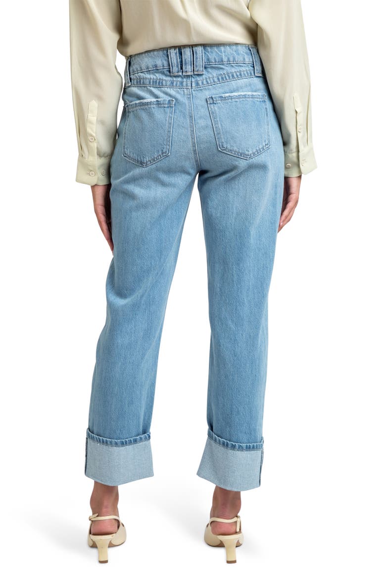 Low Rise Loose Straight Leg Jeans, Alternate, color, BLUE/ BLACK VINTAGE