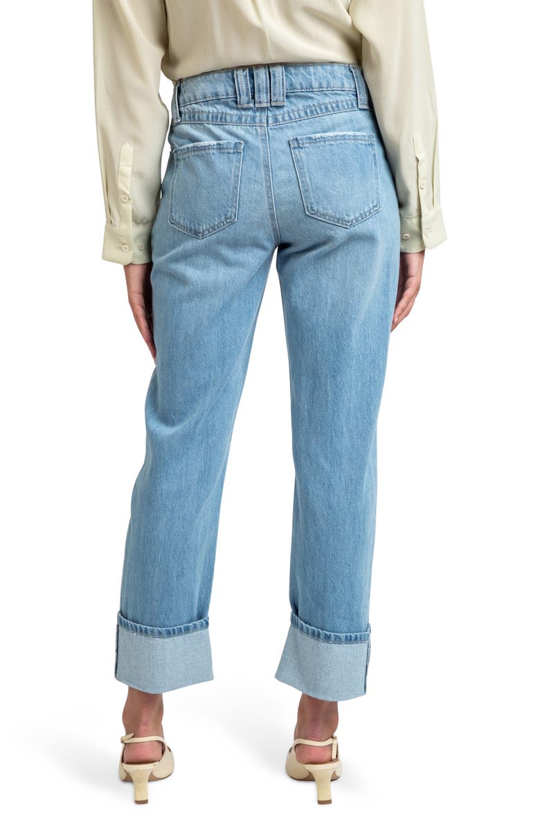 I Love Who I Am Low Rise Loose Straight Leg Jeans, Alternate, color, Blue/ Black Vintage