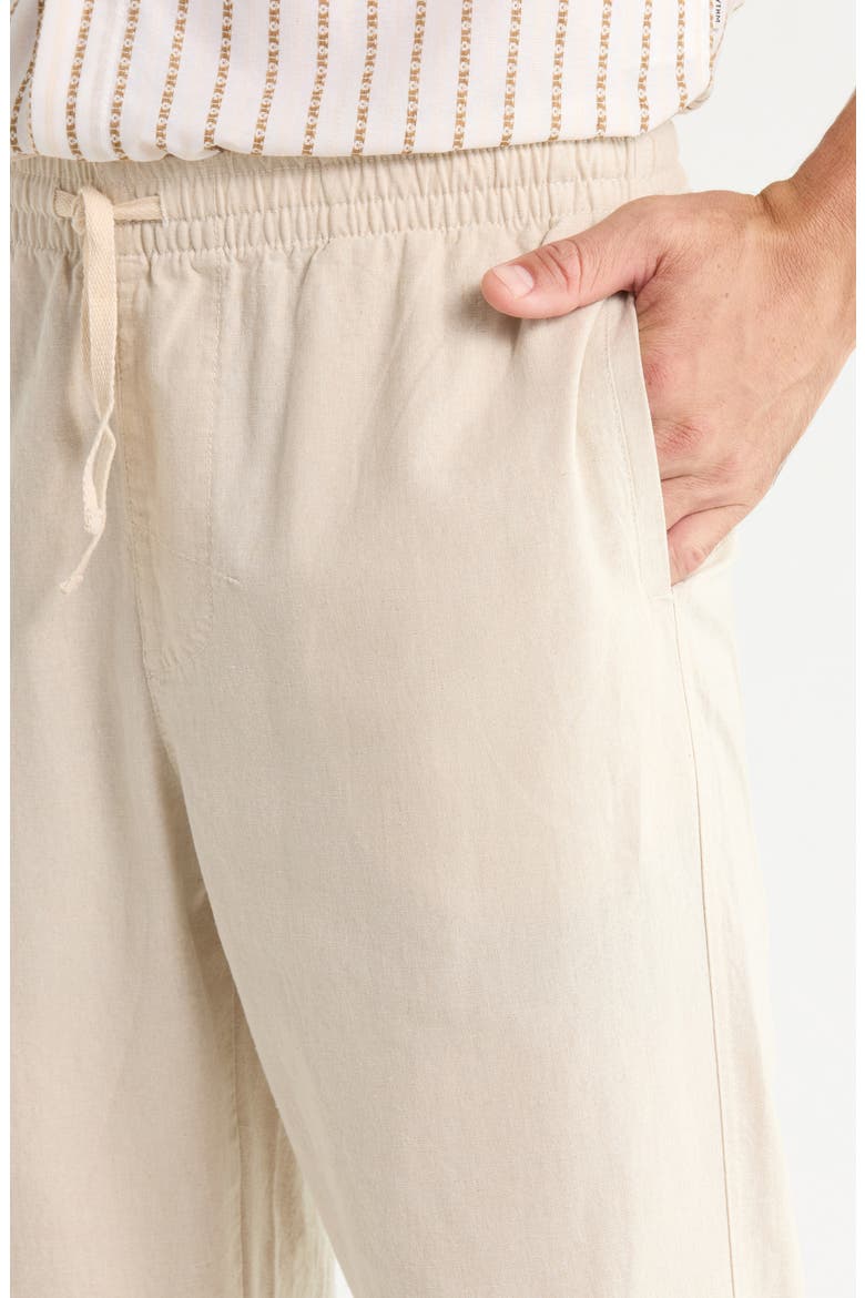 Linen & Cotton Jam Pants, Alternate, color, SAND