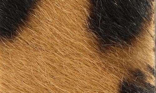 Ferragamo Gancio Genuine Calf Hair Belt In Animal Print