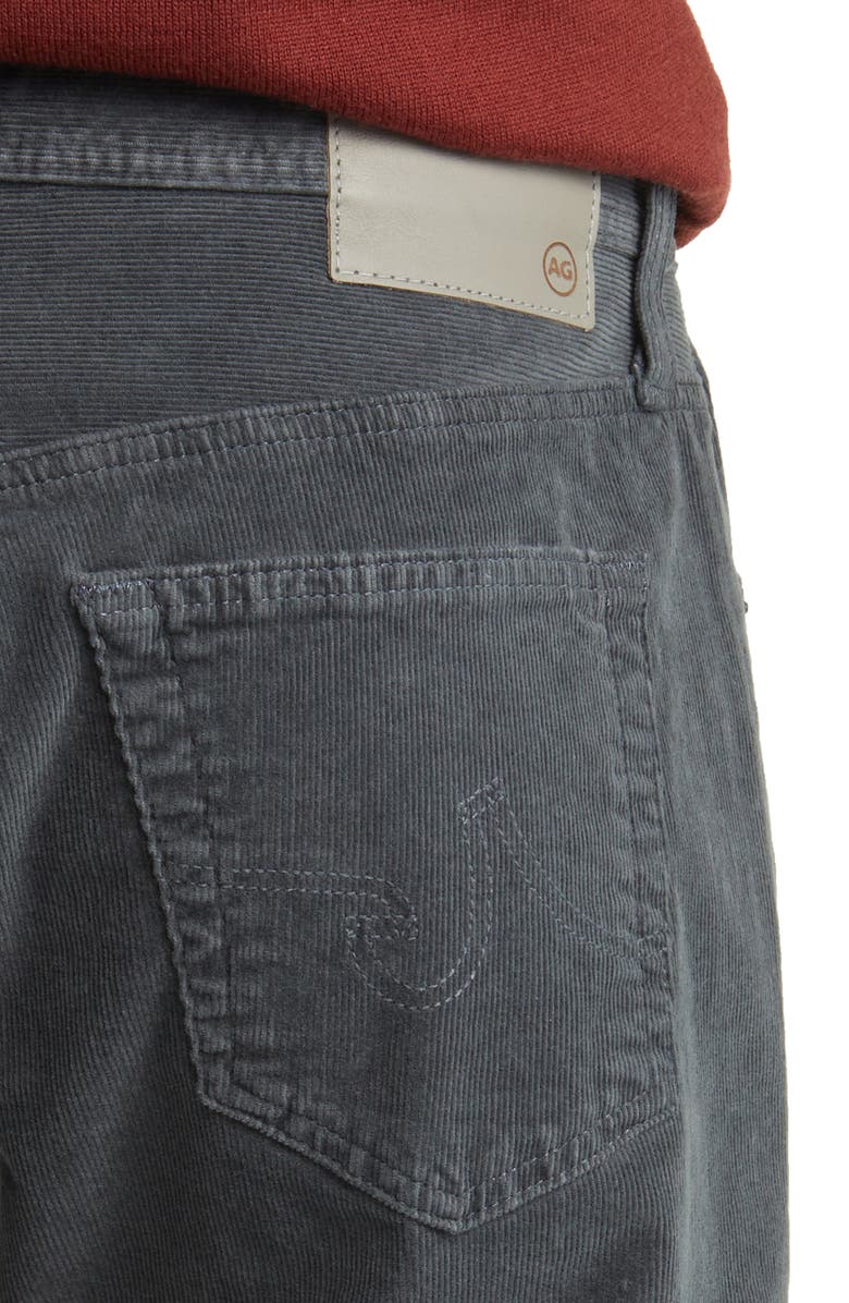 AG Graduate Straight Leg Corduroy Pants, Alternate, color, 1 Year Sulfur Folkestone Grey