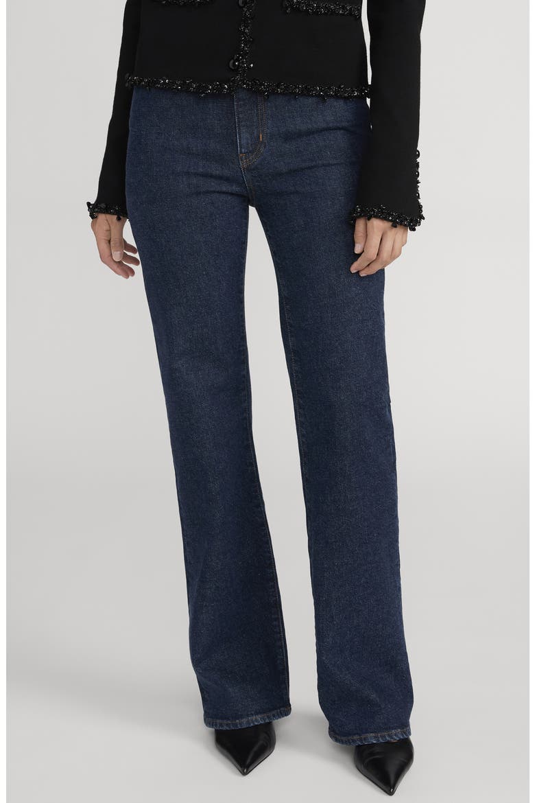 The Pixie Arrow High Waist Bootcut Jeans, Main, color, TABOO