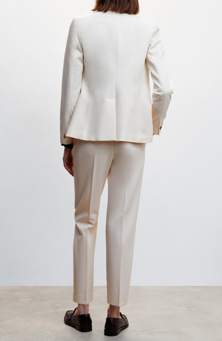 MANGO Pleated Straight Leg Suit Pants, Alternate, color, 