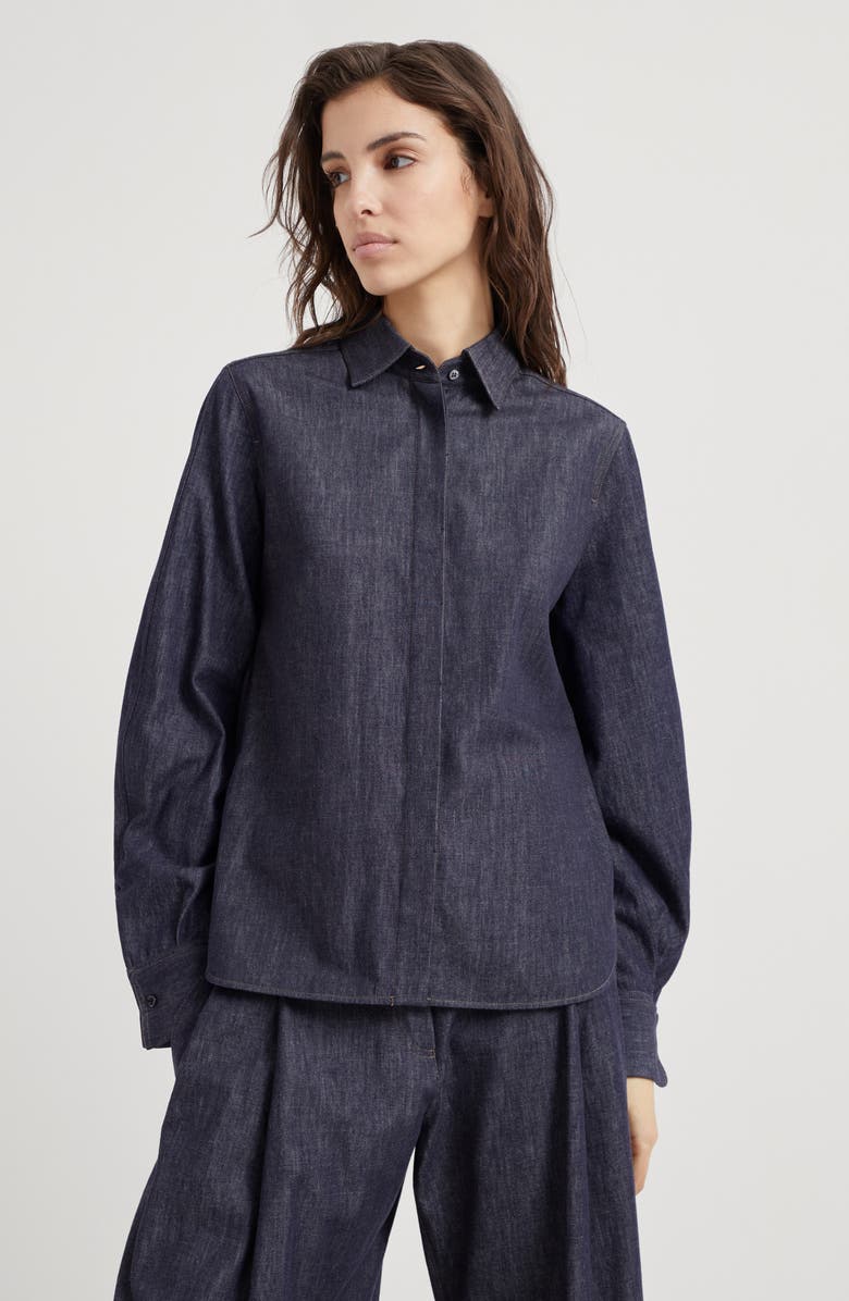 Brunello Cucinelli Denim shirt, Alternate, color, 