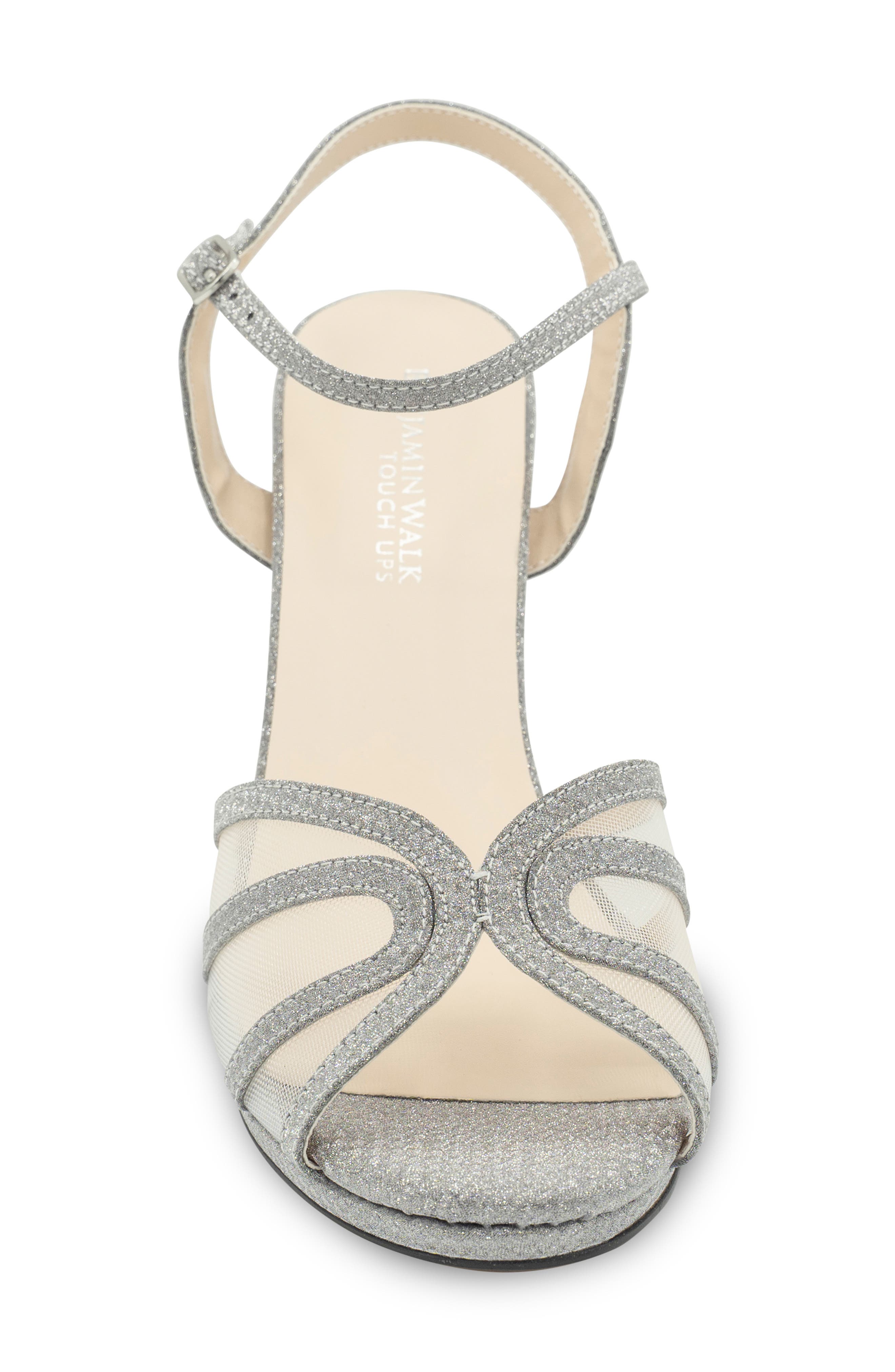 Touch Ups Anya Ankle Strap Sandal, Alternate, color, Silver