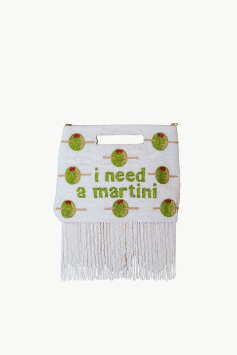 I Need a Martini Handle Pouch, Fringe