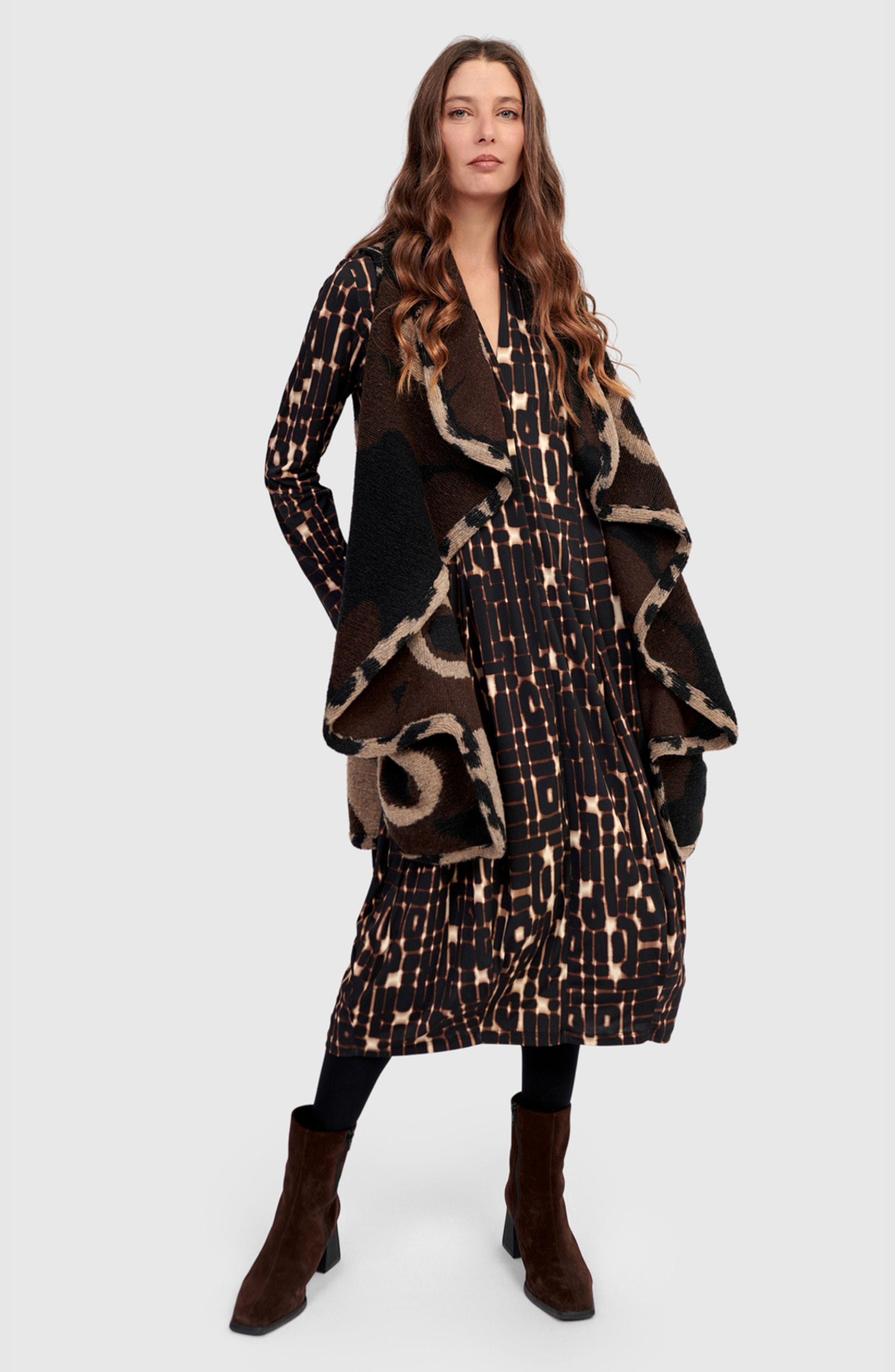 Piped Cozy Draped Vest - image 2