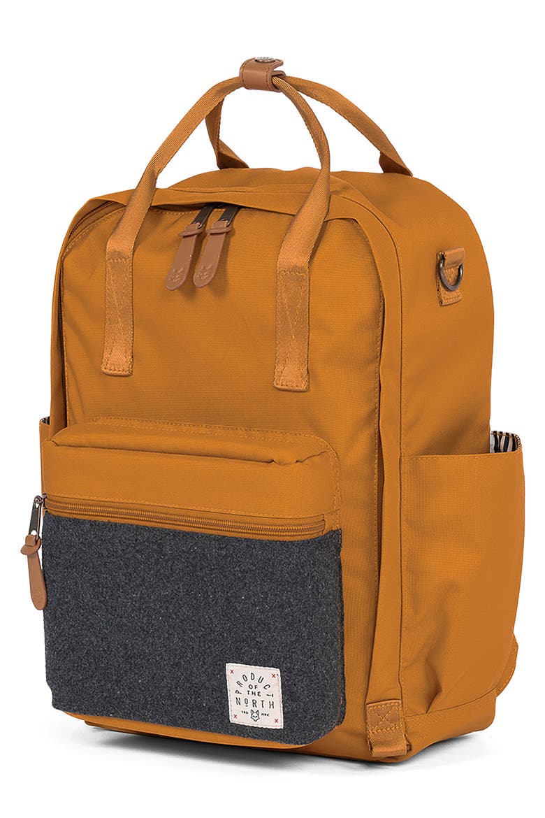 Elkin Sustainable Diaper Backpack, Alternate, color, BUCKTHORN