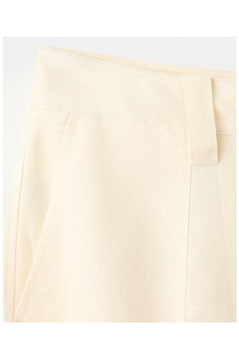 Linen & Cotton Balloon Pants, Alternate, color, ECRU