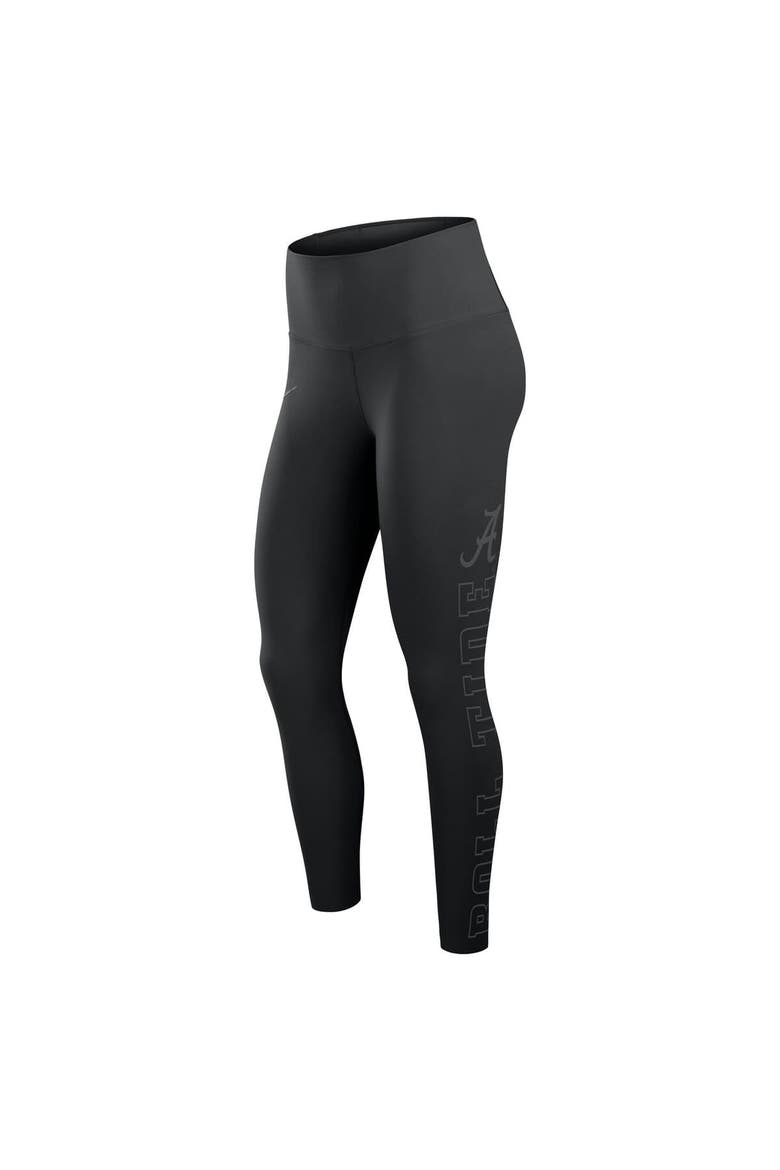 Women's Nike Black Alabama Crimson Tide Zenvy Performance Leggings, Alternate, color, Black