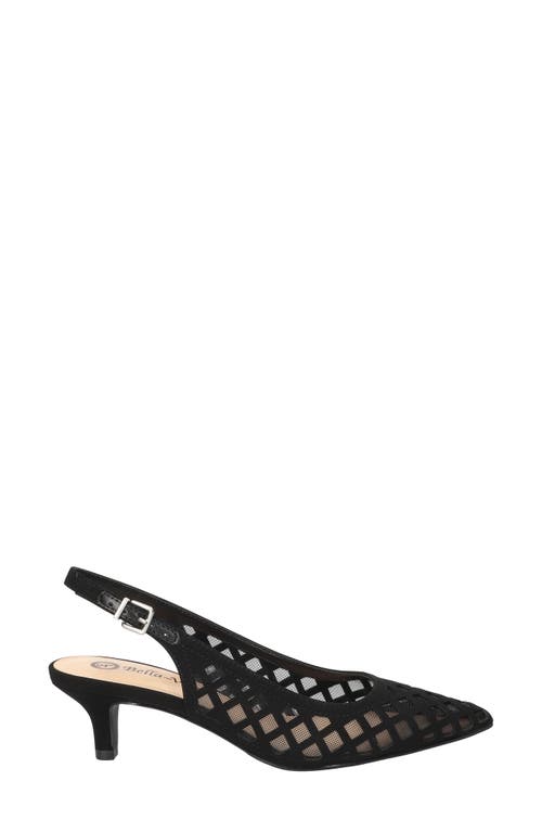 Bella Vita Noel Slingback Pointed Toe Pump In Black