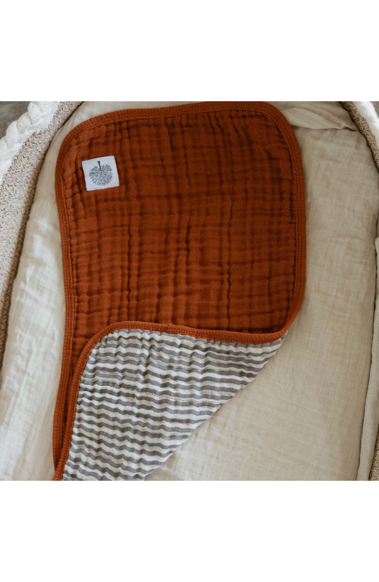 Parker Baby Co. Muslin Burp Cloths, Alternate, color, Pebble Set