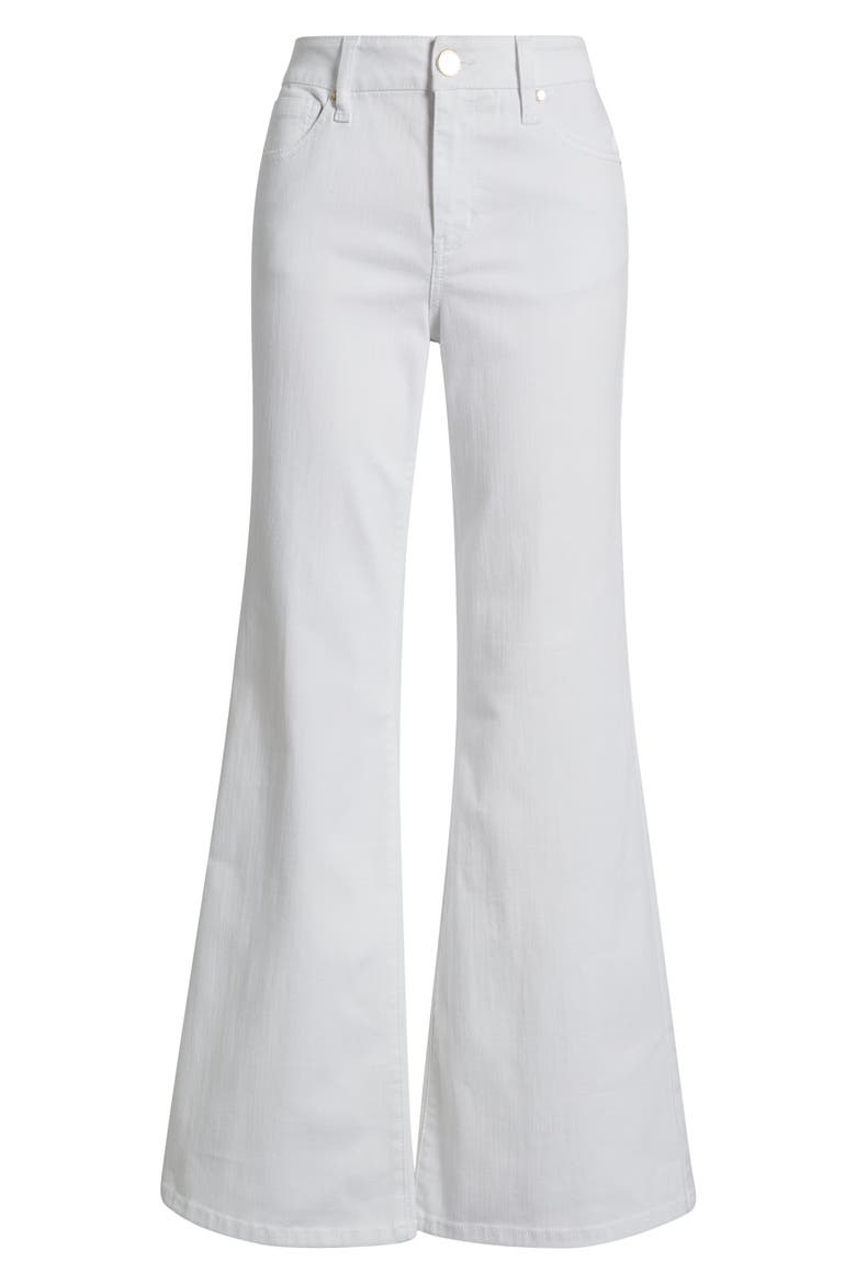 Belle High Waist Flare Jeans, Alternate, color, WHITE