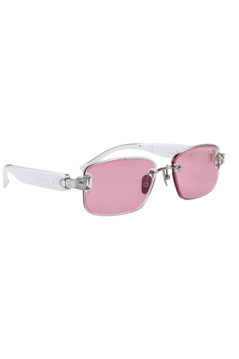 Aura Touch Prismatic Sunglasses, Alternate, color, White