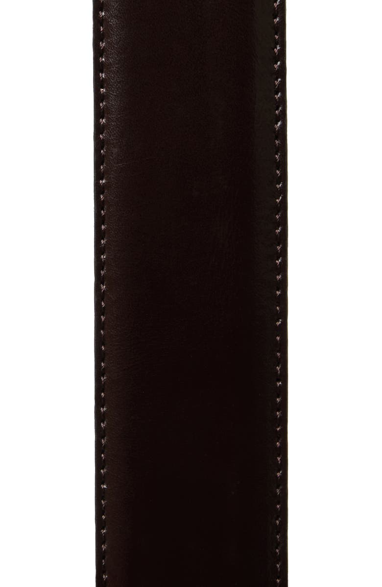 Bruno Magli Dante Leather Belt, Alternate, color, Dark Brown