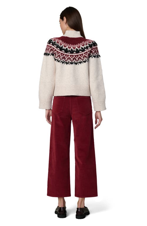 Joe's Jeans The Blake High Waist Crop Wide Leg Corduroy Jeans In Red