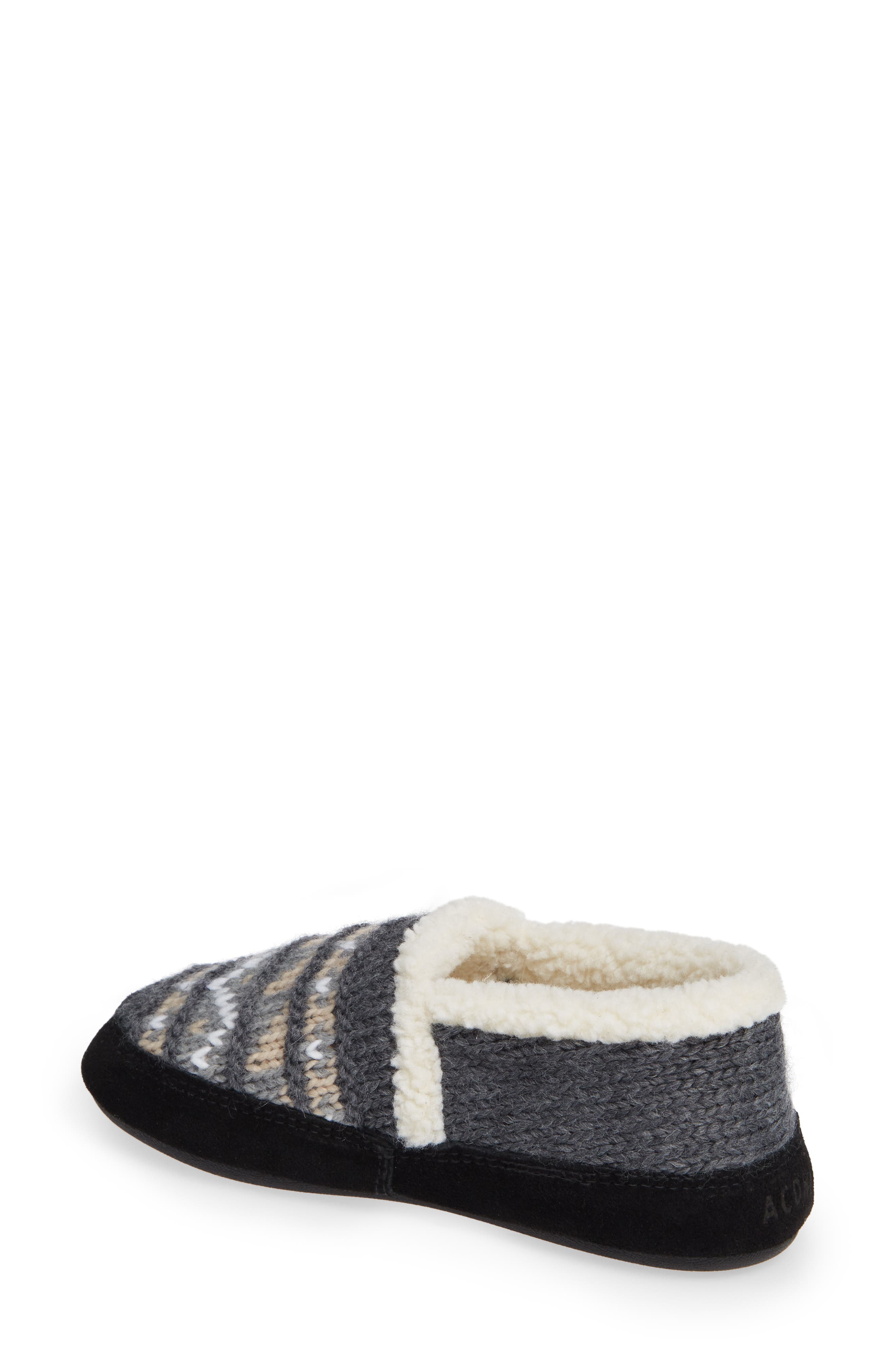 Acorn Nordic Faux Fur Moc Slipper, Alternate, color, 